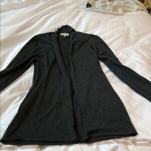 Kinross Charcoal Open Front Cardigan